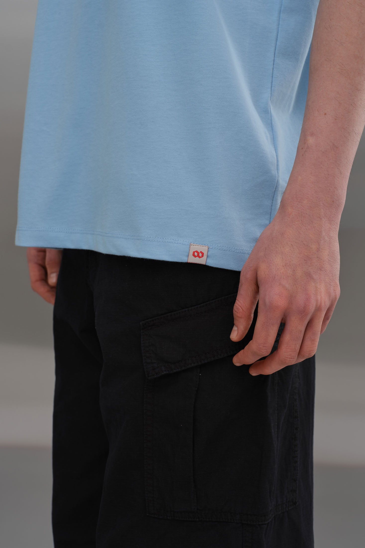 Oversize T-Shirt - Açık Mavi