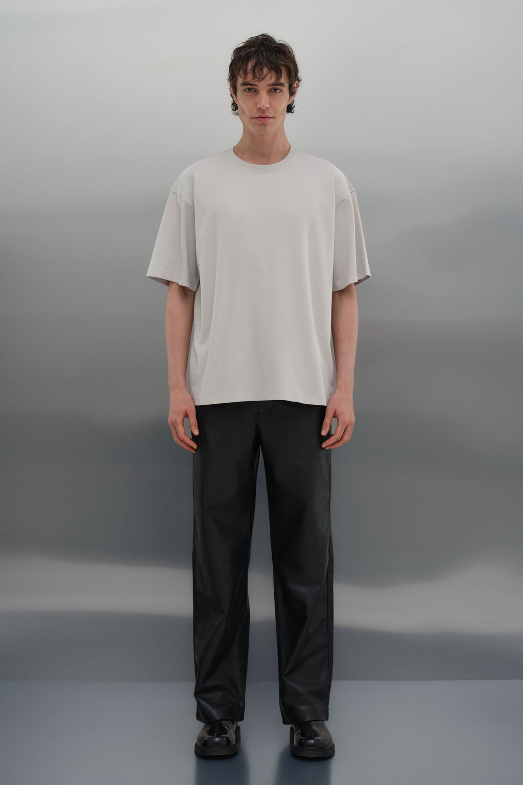 Oversize T-shirt - Açık Gri