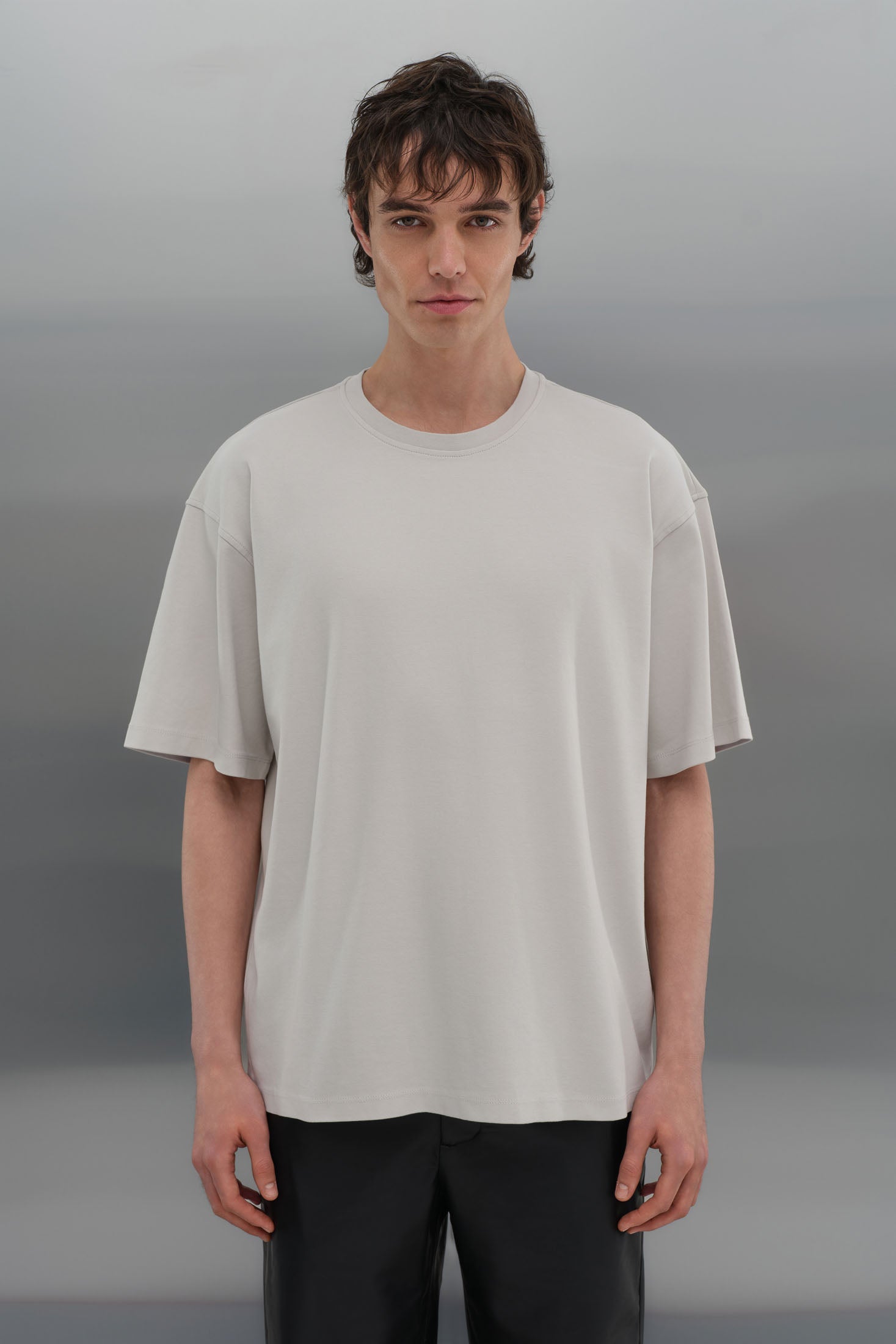 Oversize T-shirt - Açık Gri