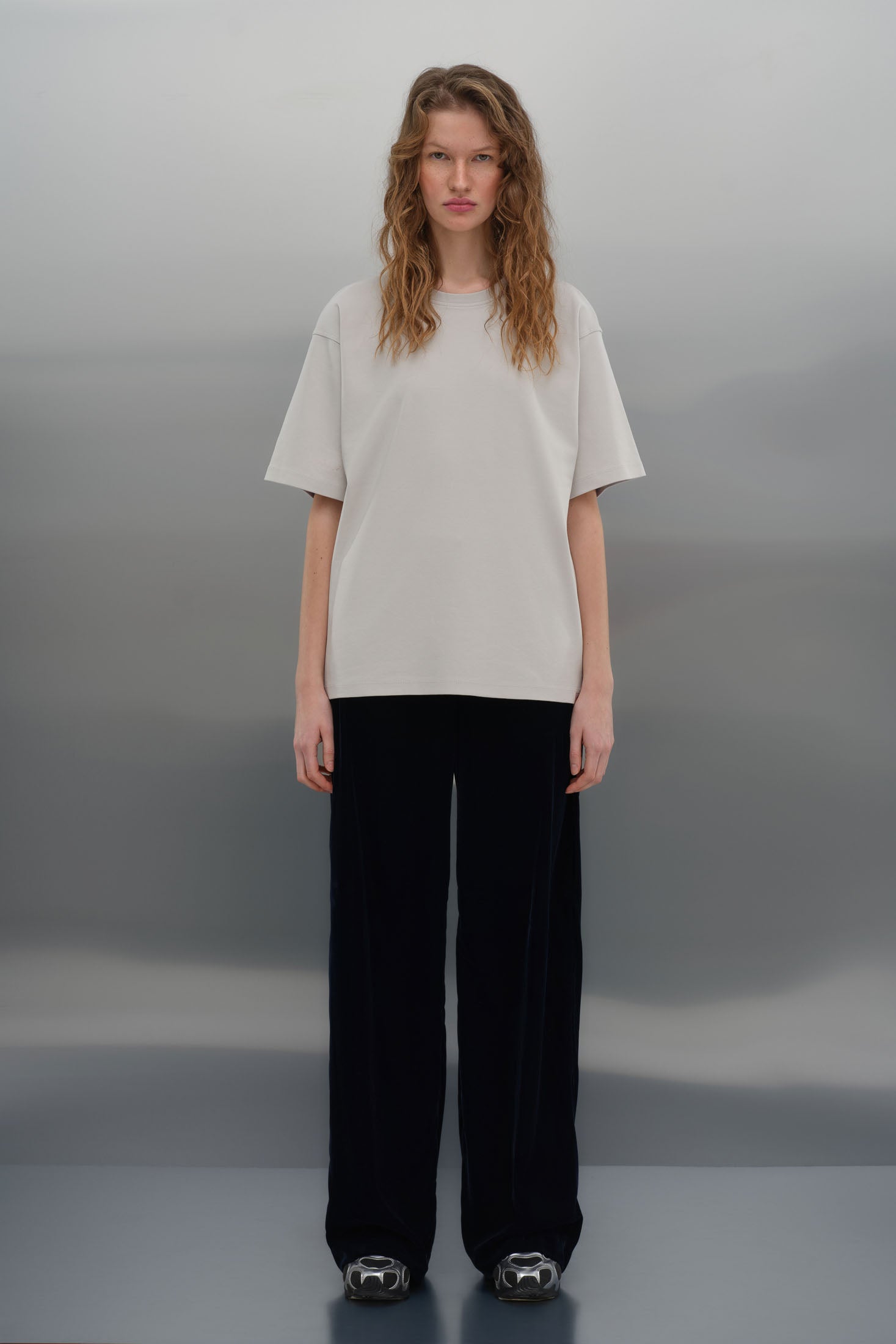 Oversize T-shirt - Açık Gri