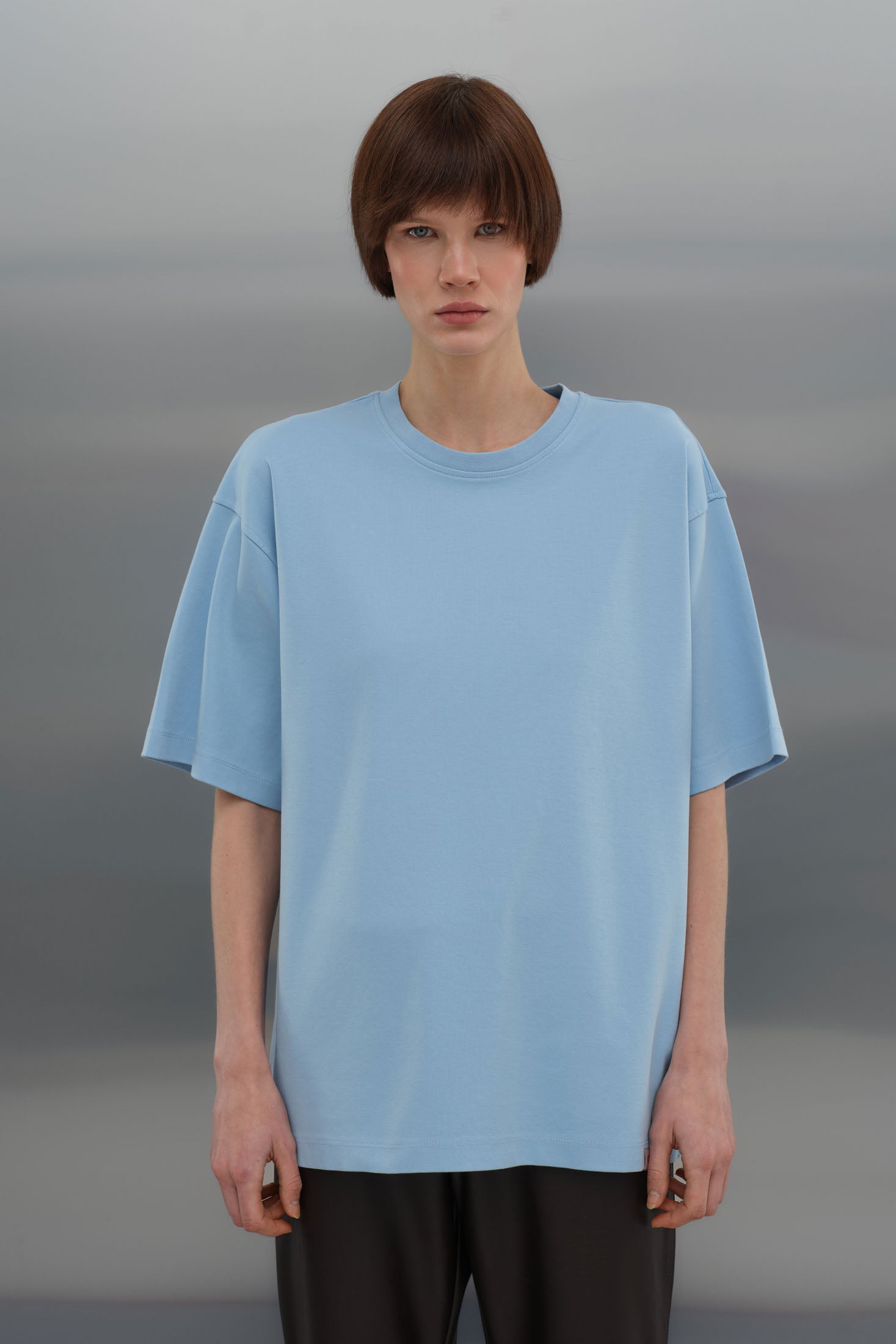 Oversize T-Shirt - Açık Mavi
