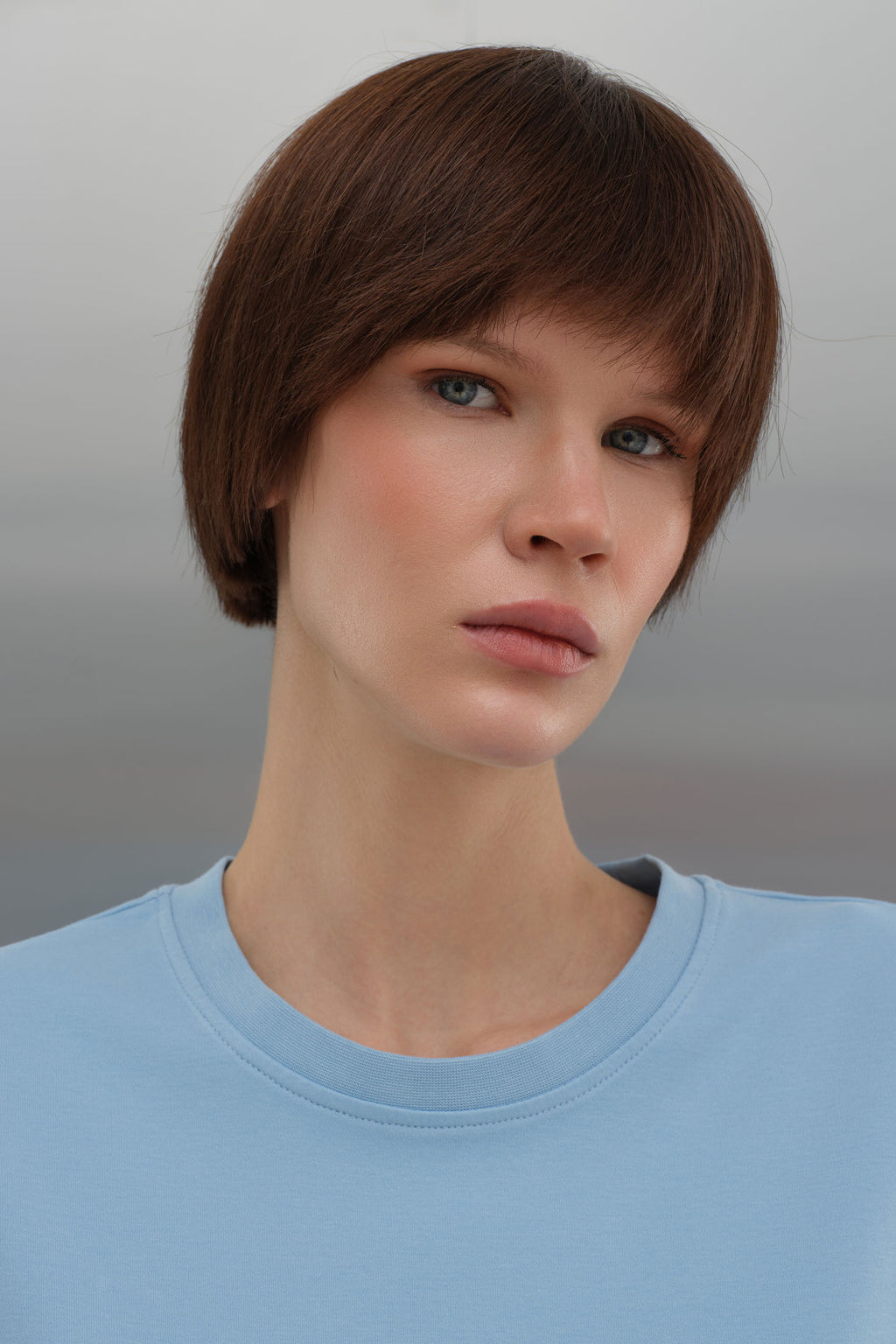 Oversize T-Shirt - Açık Mavi
